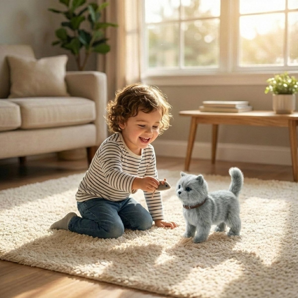 Cucciolo Robotico AI Ultra-Realistico - Compagno Animale Domestico con Movimenti Naturali