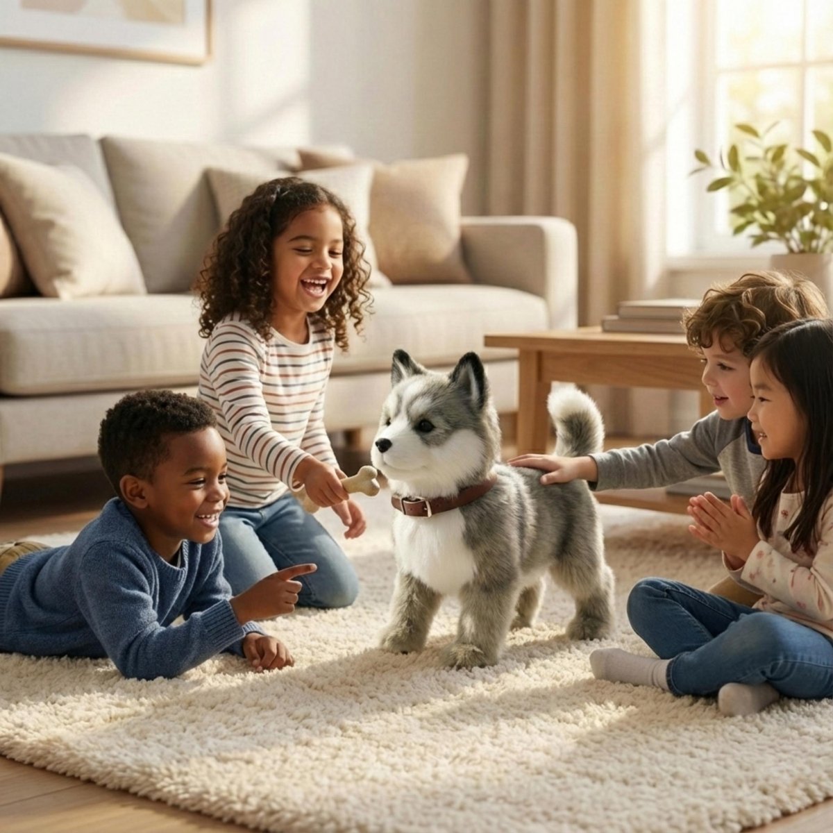 Cachorro Robótico IA Ultrarrealista - Mascota Compañera con Movimientos Naturales