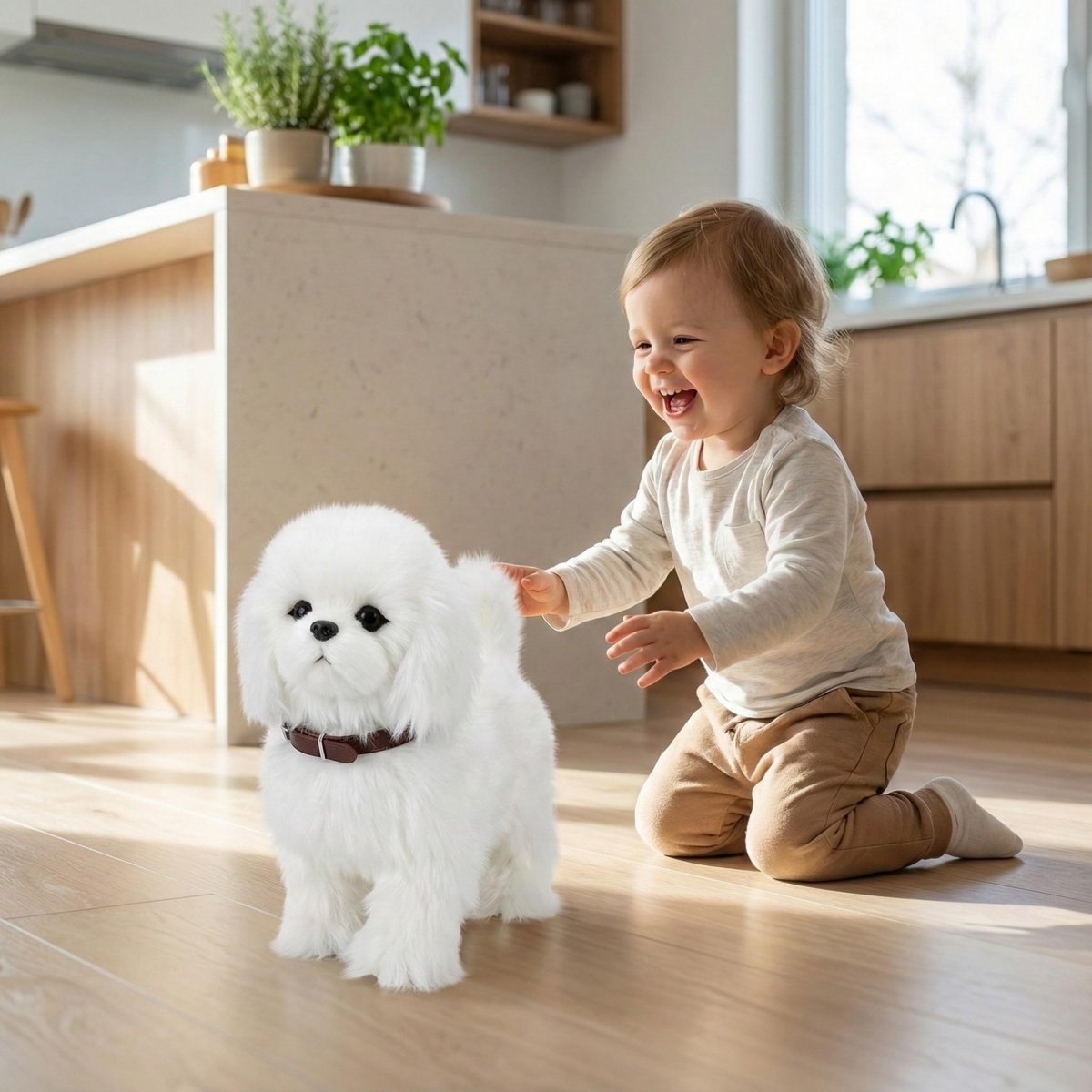 Cachorro Robótico IA Ultrarrealista - Mascota Compañera con Movimientos Naturales