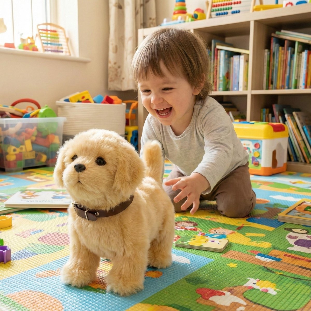 Cachorro Robótico IA Ultrarrealista - Mascota Compañera con Movimientos Naturales