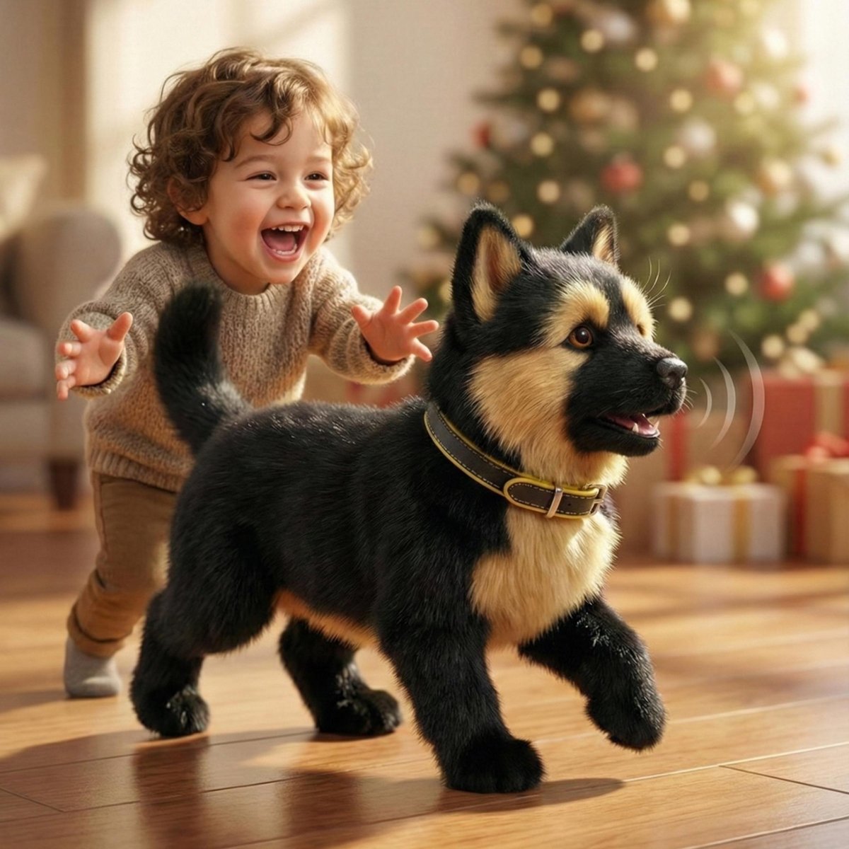 Cucciolo Robotico AI Ultra-Realistico - Compagno Animale Domestico con Movimenti Naturali