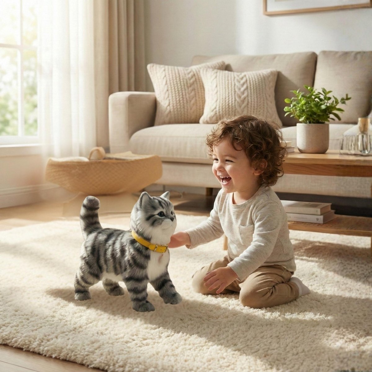 Realistic Robot Kitten – Electronic Cat | Walks, Meows & Wags Tail