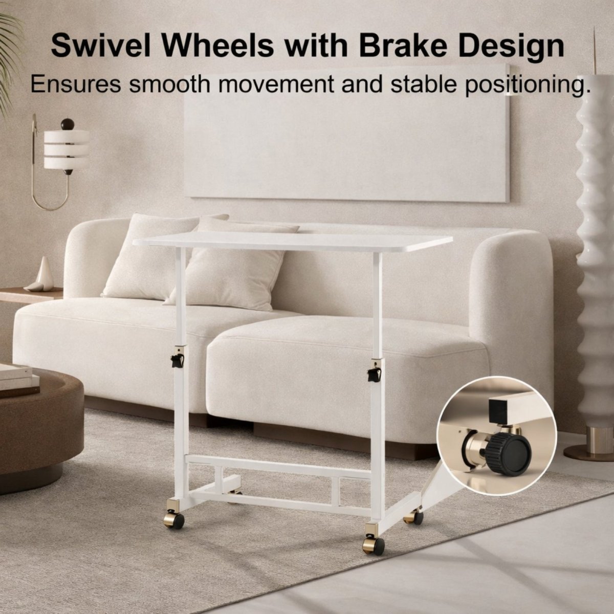 Virelai Rolling Workstation | Tilt-Top Mobile Sanctuary