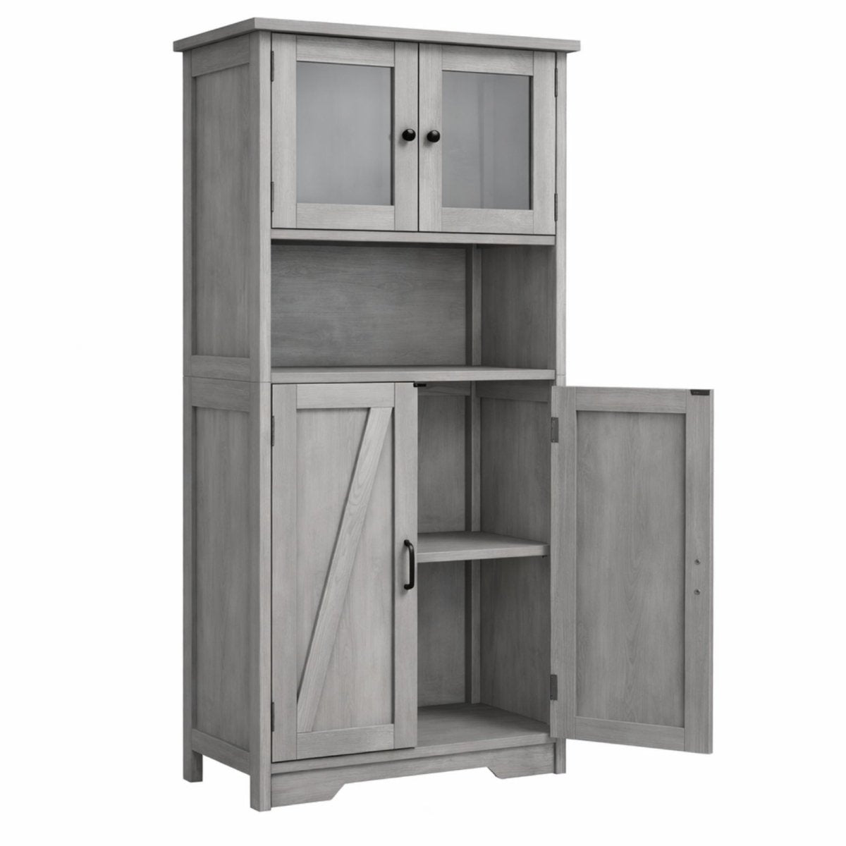 Hudson Larder | Farmhouse Coffee Bar & Display Hutch