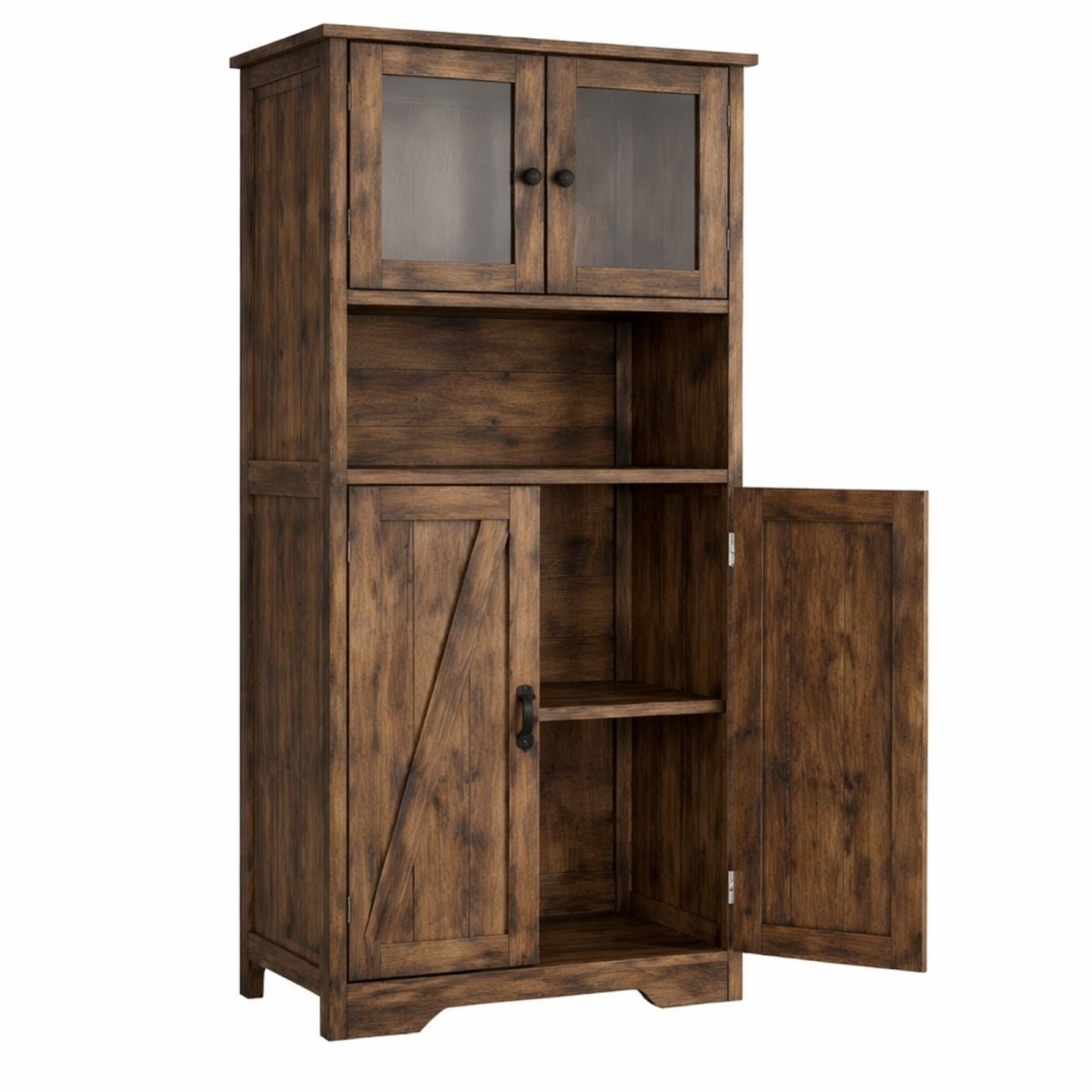 Hudson Larder | Farmhouse Coffee Bar & Display Hutch