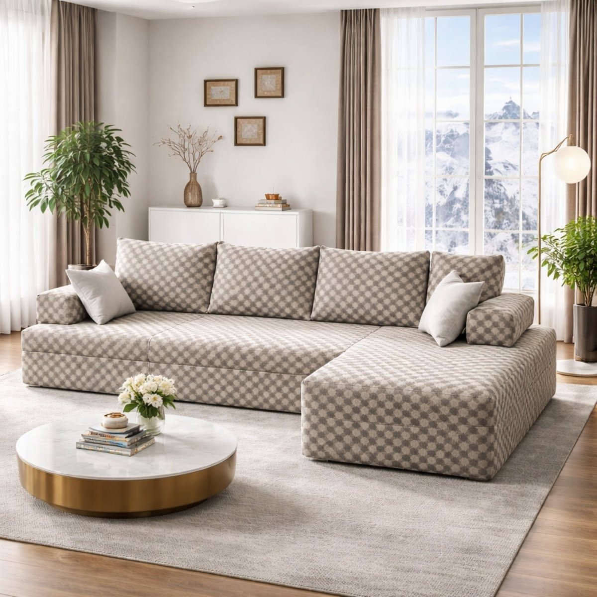 Murk Altitude Modular | Deep-Seat Cloud Sectional & Ottoman