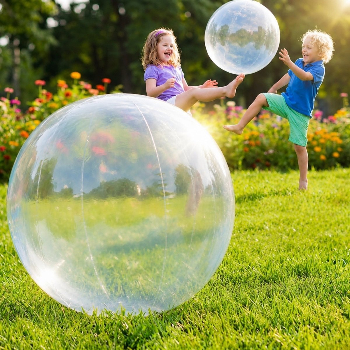 Giant Jelly Balloon Ball - Super Durable Inflatable Bubble Ball for Kids Outdoor Play (Buy 1 Get 1 FREE)