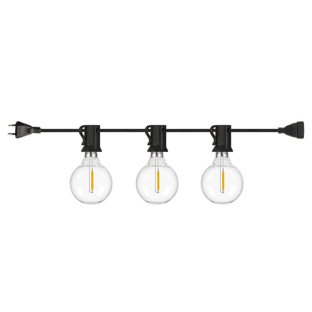 G40 Outdoor Garland String Lights Shatterproof Waterproof Plastic Led Bulb Vintage Connectable Patry Patio Decor Light Chain - front view
