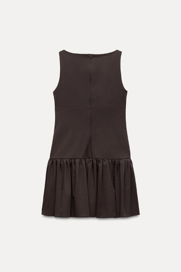 Florence Minikleid mit Schleife und Rüschen