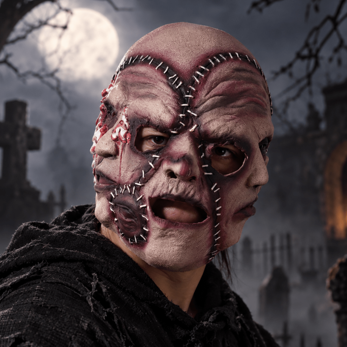 Hyper-Realistic Professional Halloween Mask | Studio Grade Silicone Horror Collectible | Full Head Scary Cosplay Prop