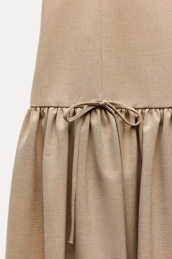 Florence Minikleid mit Schleife und Rüschen