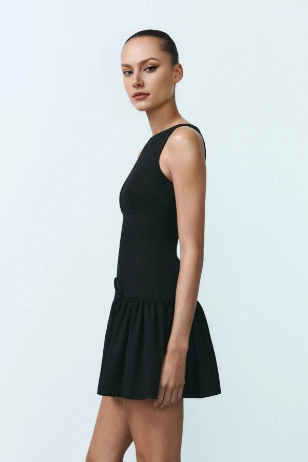 Florence Minikleid mit Schleife und Rüschen