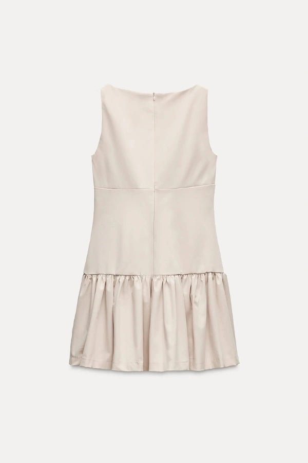 Florence Minikleid mit Schleife und Rüschen