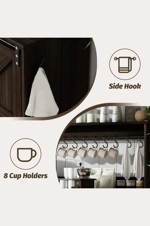 Farmhouse Coffee Bar Cabinet