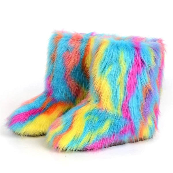 Frosted Fluff Y2K Stiefel