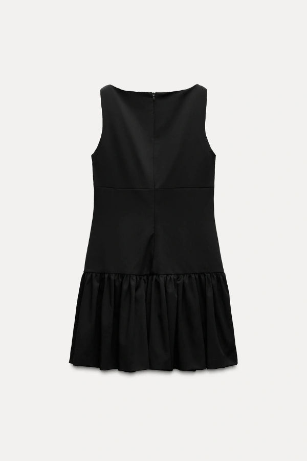 Florence Minikleid mit Schleife und Rüschen