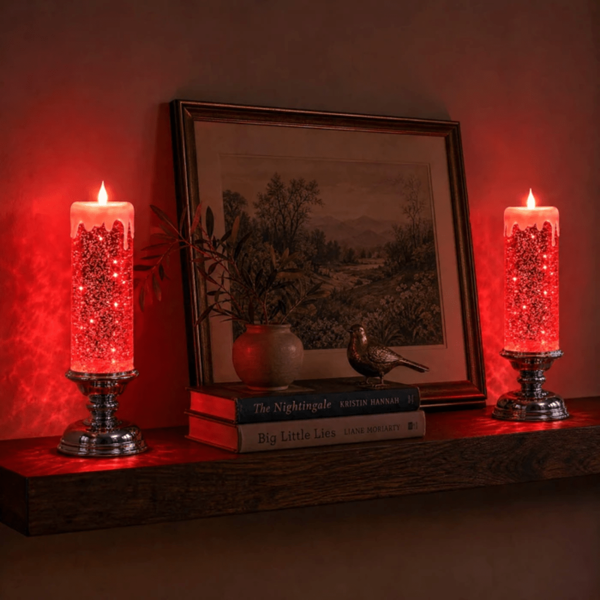 Lumina Ambiance Pillar | Flameless Water Spinner LED Candle