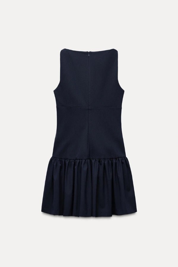 Florence Minikleid mit Schleife und Rüschen