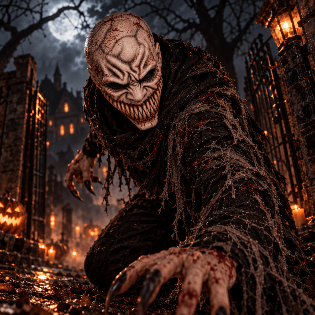 Hyper-Realistic Professional Halloween Mask | Studio Grade Silicone Horror Collectible | Full Head Scary Cosplay Prop