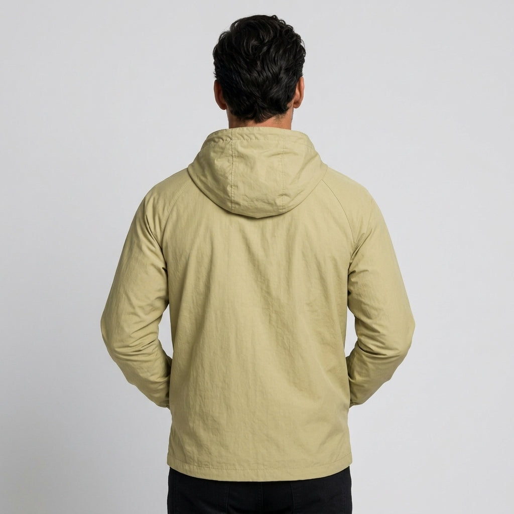 Avenia - Light Army Green - male model back studio