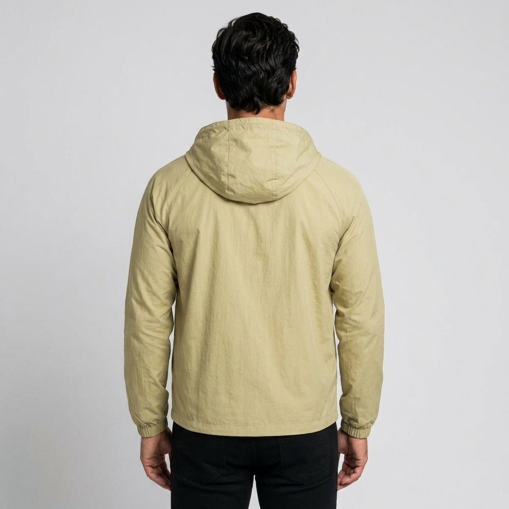 Avenia - Light Army Green - male model back studio