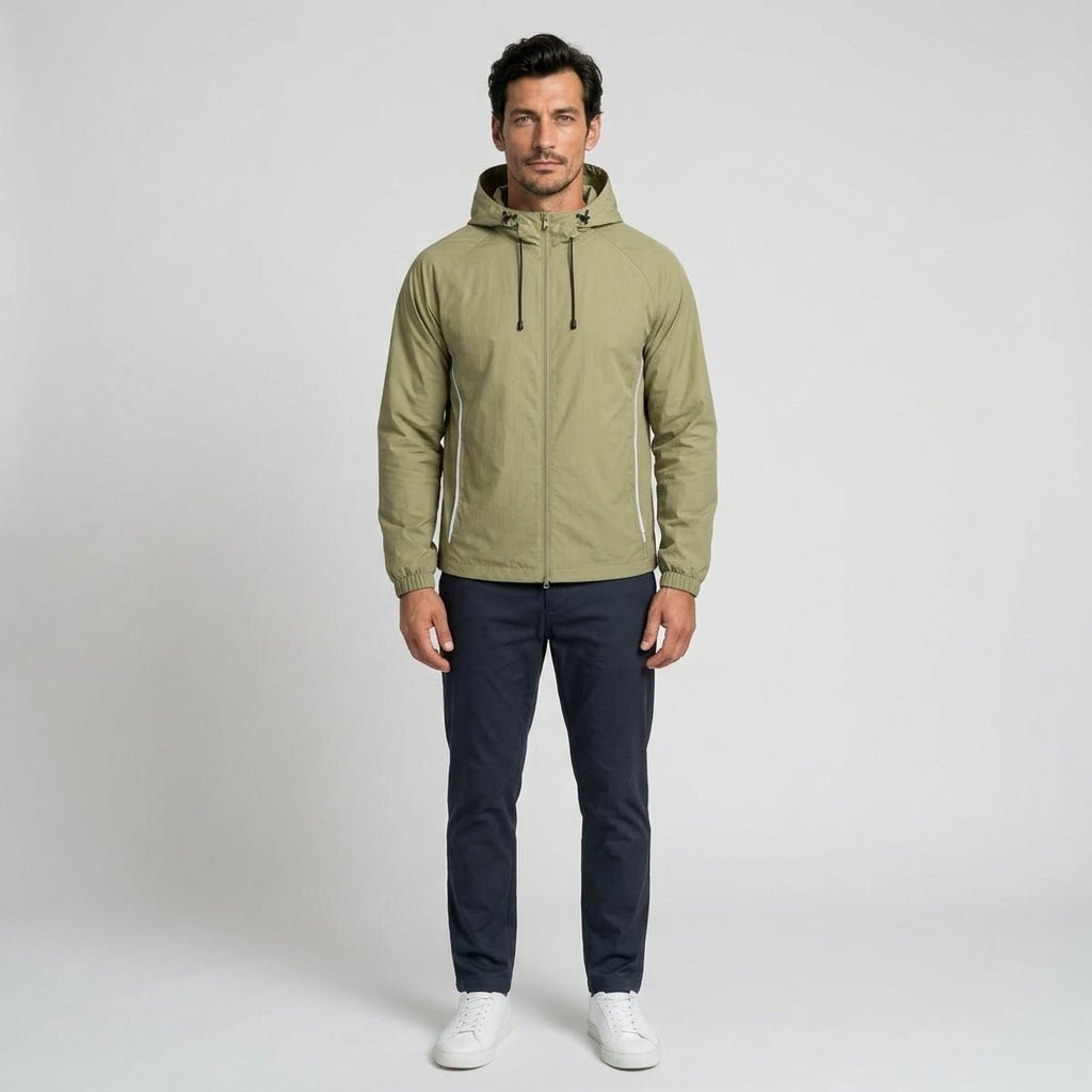 Avenia - Light Army Green - male model front portrait