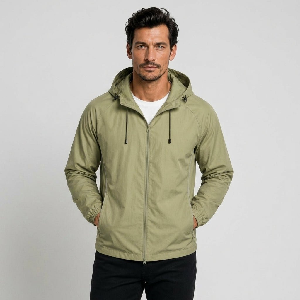Avenia - Light Army Green - male model front portrait