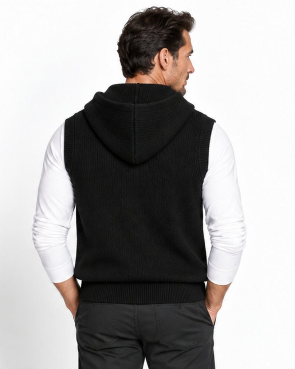 Luke Hooded Sleeveless Vest