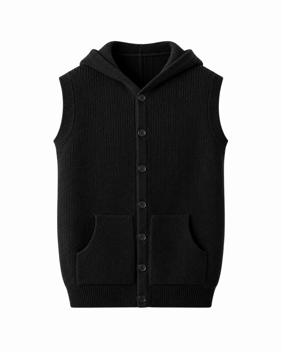 Luke Hooded Sleeveless Vest