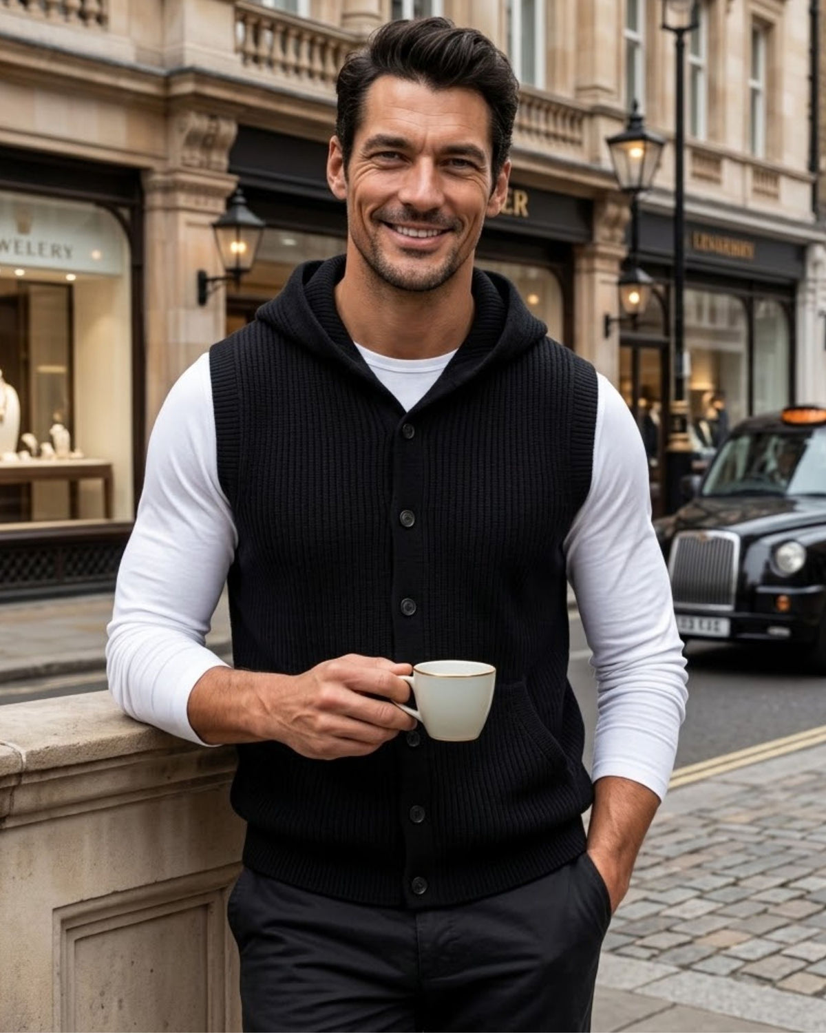 Luke Hooded Sleeveless Vest