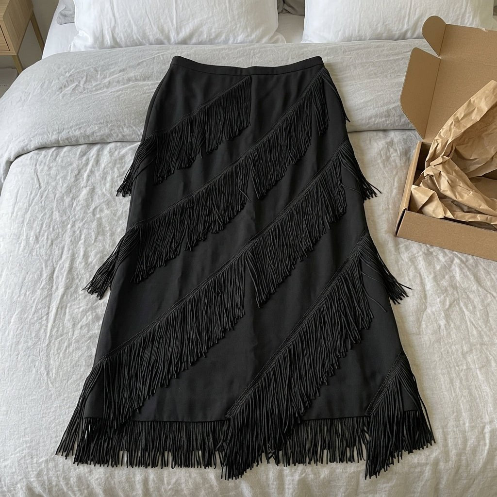 Cintia Skirt - bed unboxing laydown