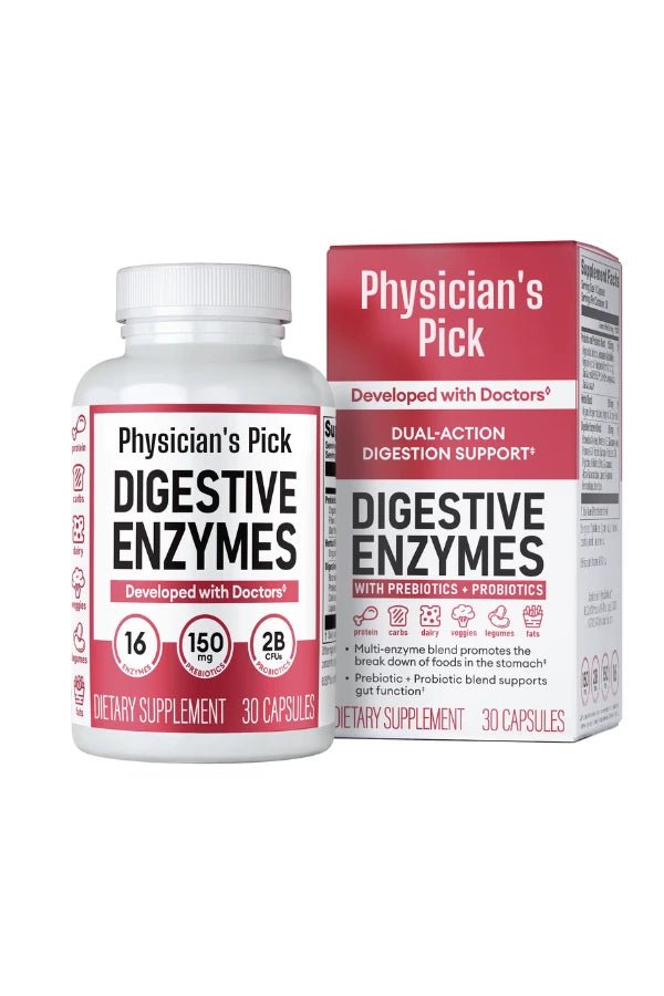 Physician's Pick - 60 Billion Probiotics & Digestive Enzymes