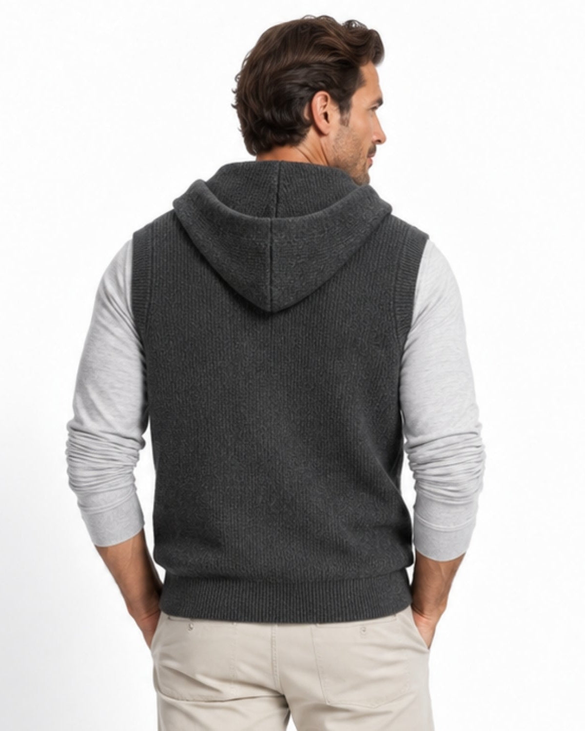 Luke Hooded Sleeveless Vest