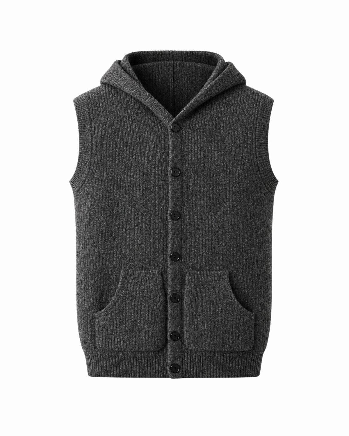 Luke Hooded Sleeveless Vest
