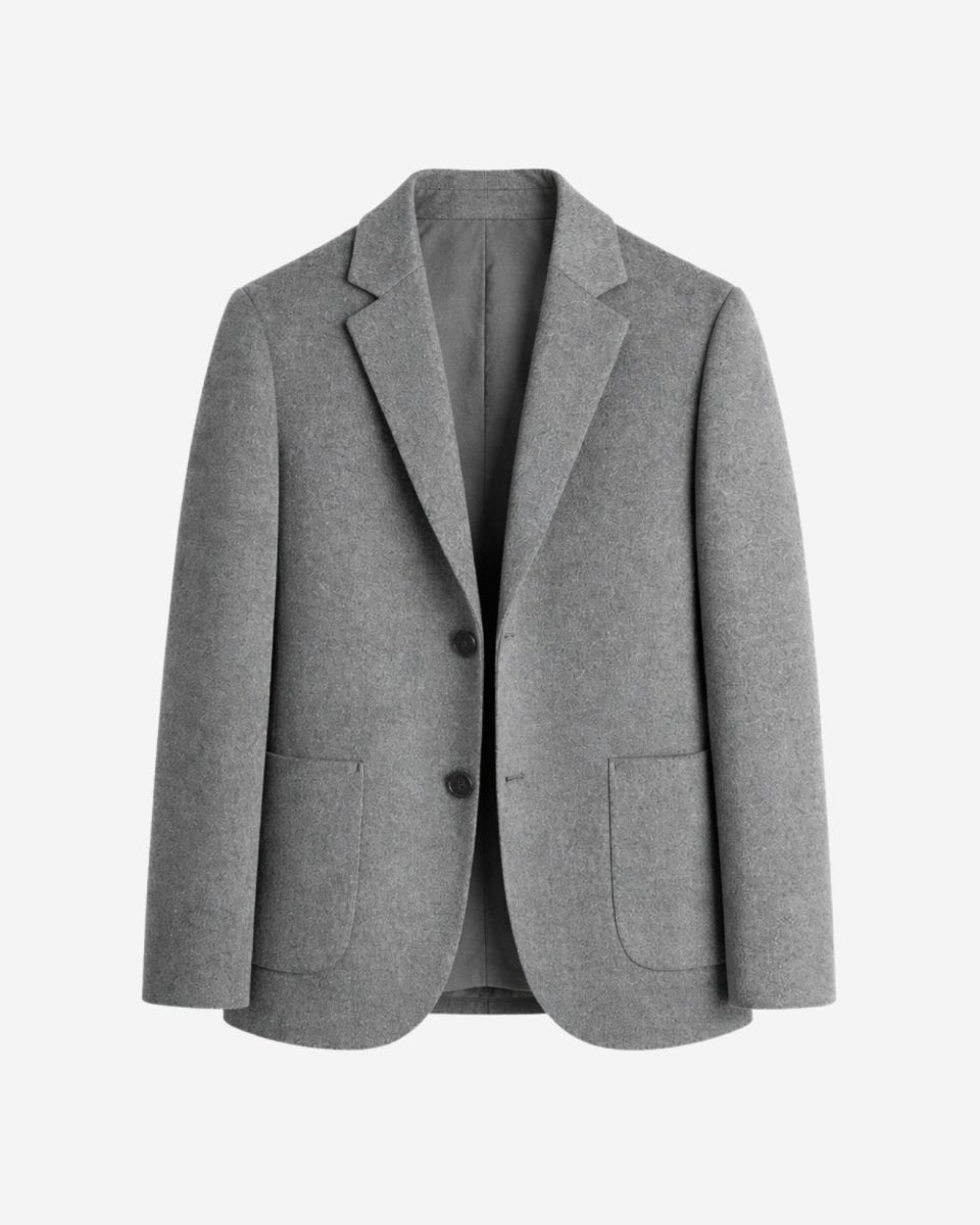 Gray blazer on a white background