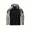 Flat lay product photo of the Kouvr Clint Tactical Anorak Jacket, showing the front with its half-zip, drawstrings