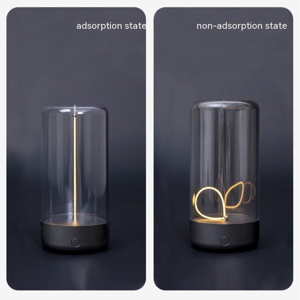 ambient lighting", "warm glow lamp", "minimalist home decor", "touch control light", "USB-C lamp", "portable centerpiece", "breathing light mode", "sculptural lighting", "hygge decor