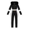 Black Kouvr outfit with a jacket and pants on a white background