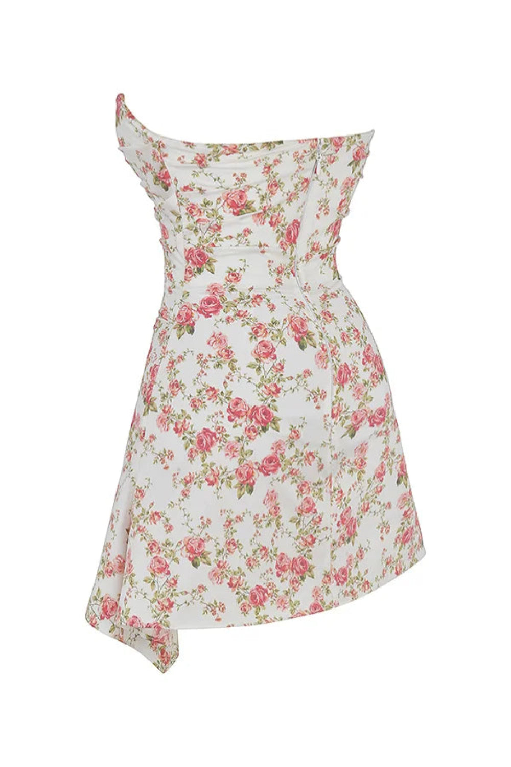 garden party dress, sweetheart neckline dress, bandeau cocktail dress, fit and flare mini dress, romantic date night outfit