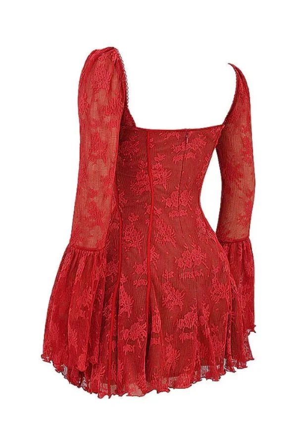 Naturally weave in terms like "sweetheart neckline," "bustier dress," "A-line skirt," "fit and flare," and "romantic cocktail attire.