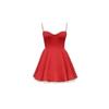 Red Kouvr dress on a white background