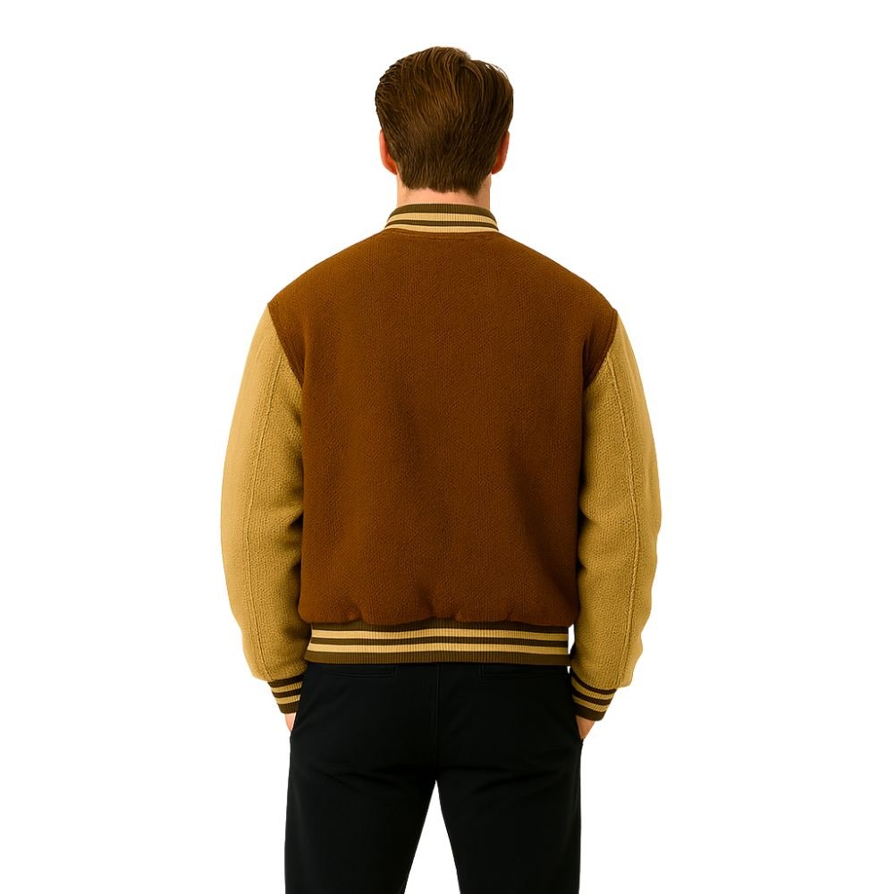 vintage college jacket, ivy league style, fall statement jacket, chenille patch jacket.