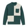 architectural knit, contemporary menswear, merino wool pullover, statement sweater