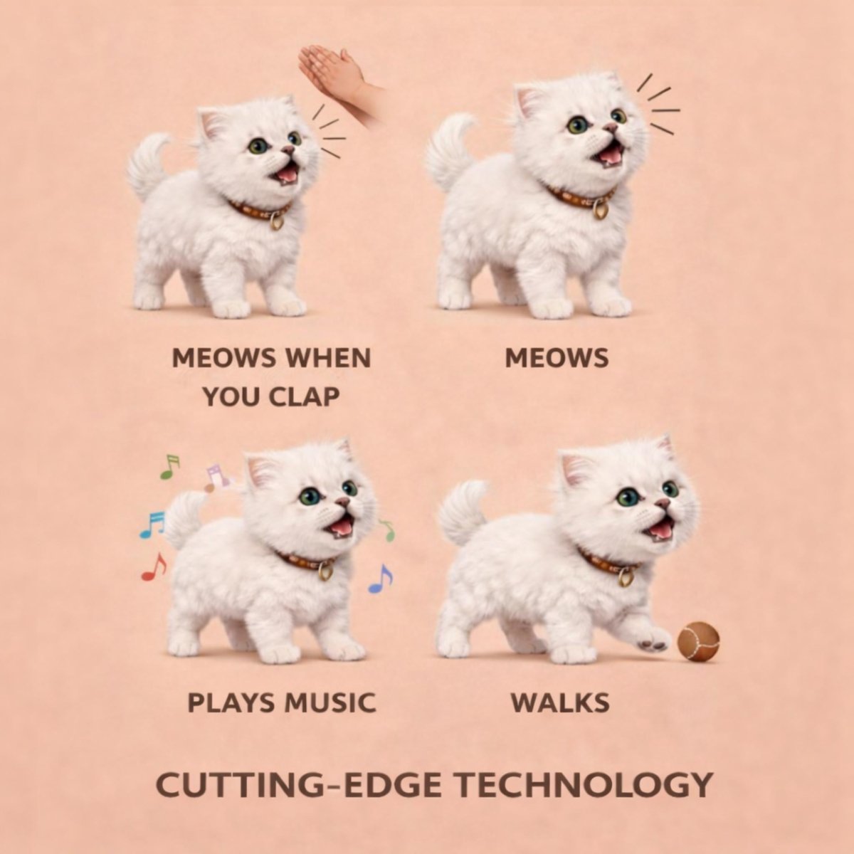 Realistic Robot Kitten – Electronic Cat | Walks, Meows & Wags Tail