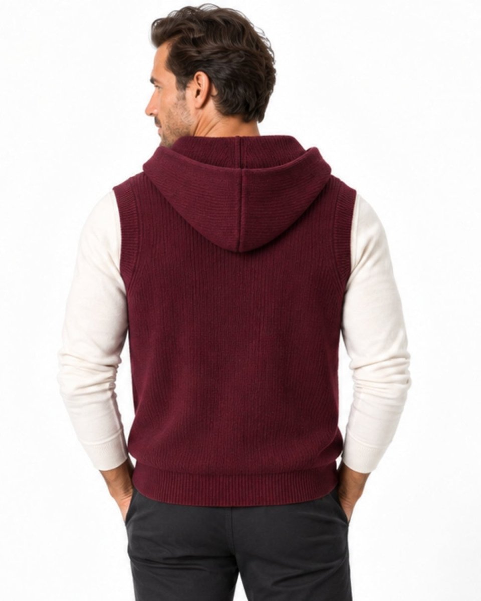 Luke Hooded Sleeveless Vest