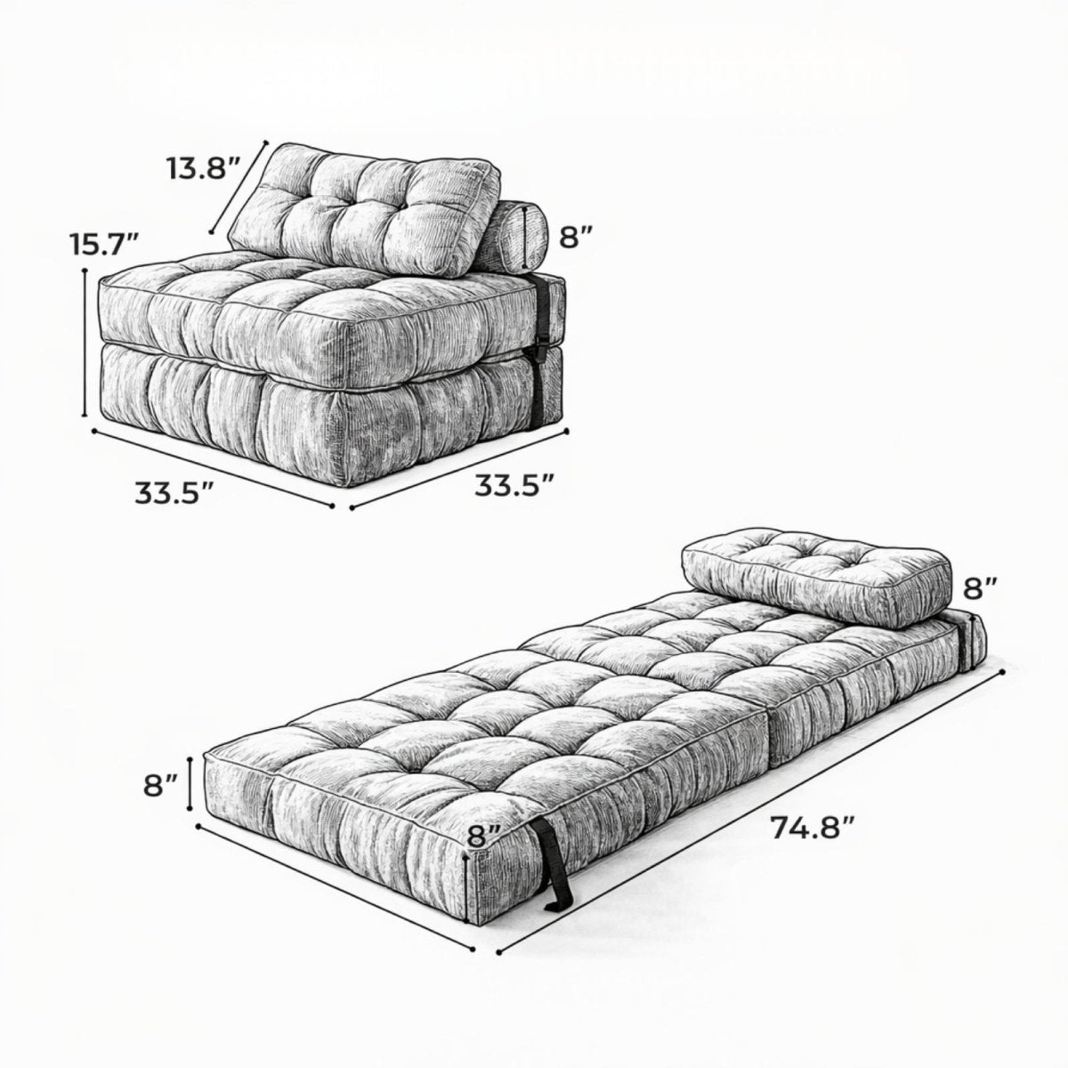 Dusk Nook Sanctuary Chair | Corduroy Cloud-Sleeper