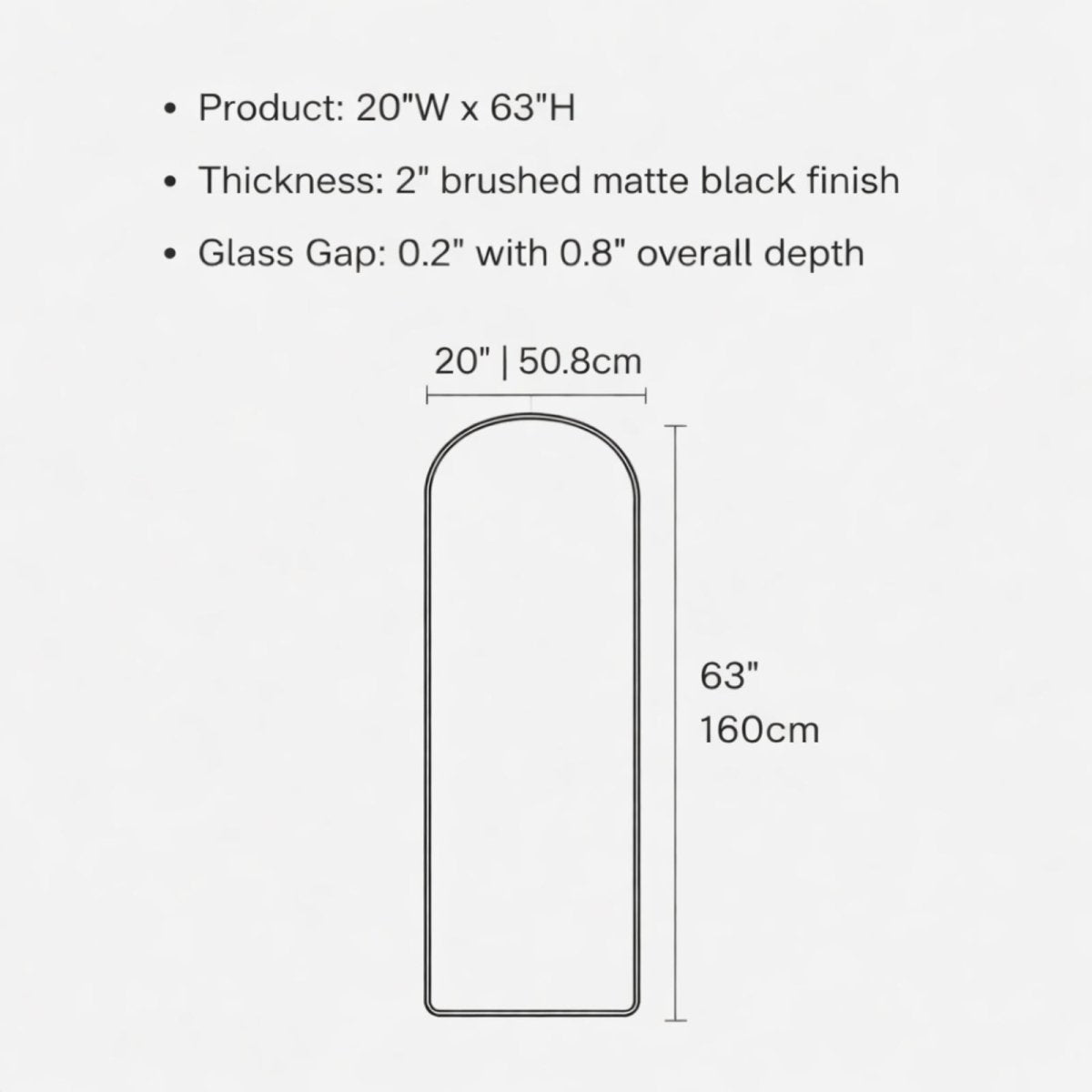 Bright Luna Arch | Smart LED Sanctuary Mirror