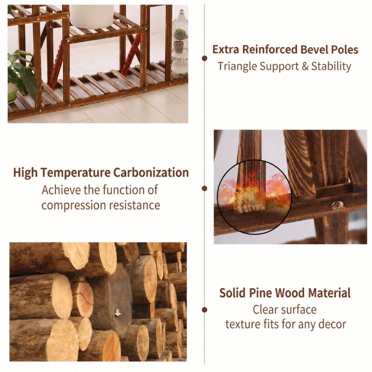 Arden | Wooded Plant Stand