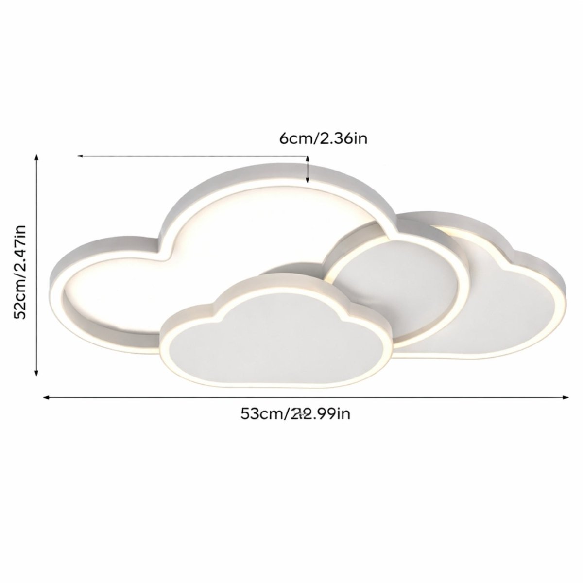 Nimbus Dreamscape | Tricolor Dimmable Cloud LED Flush Mount