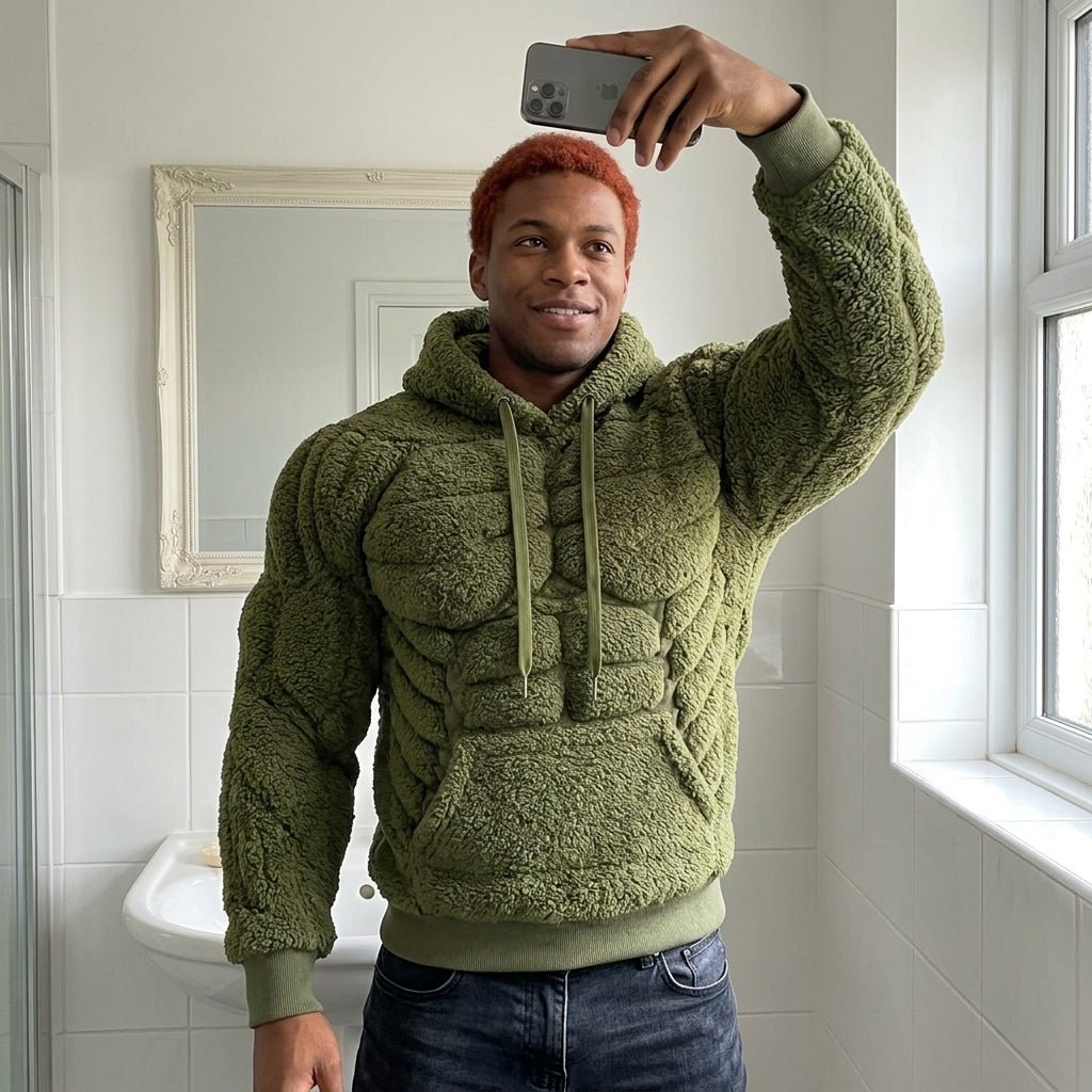 sweater - green - downtown model variation